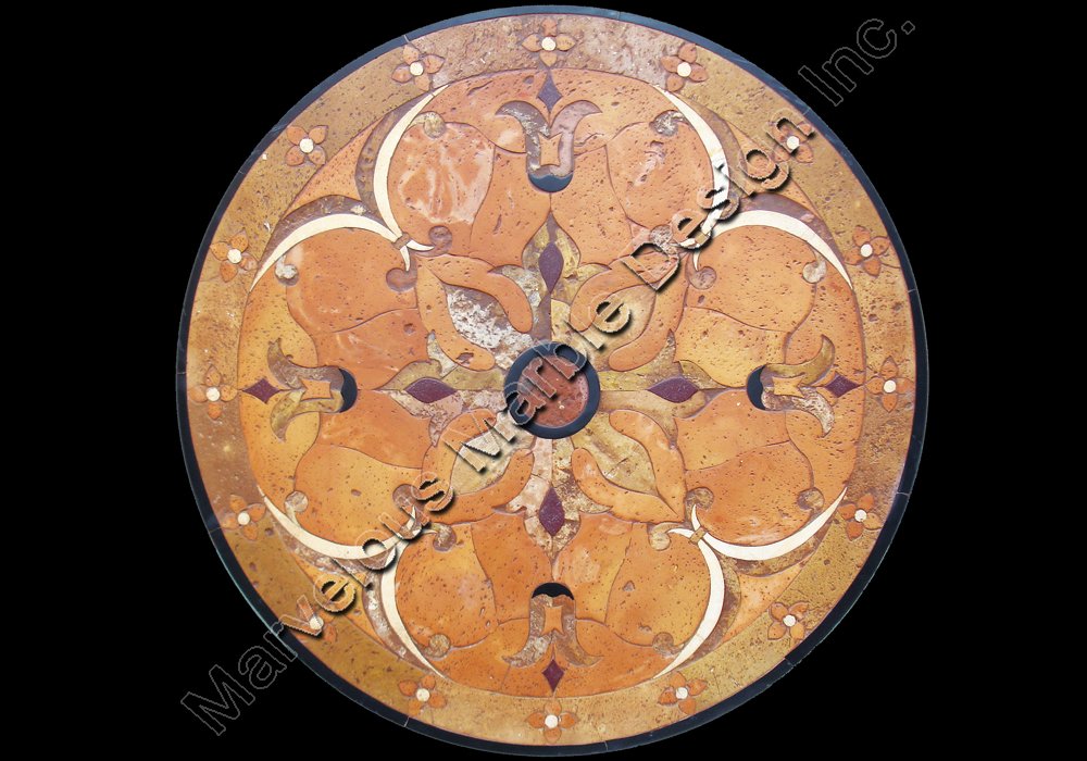 195_0 marble medallion